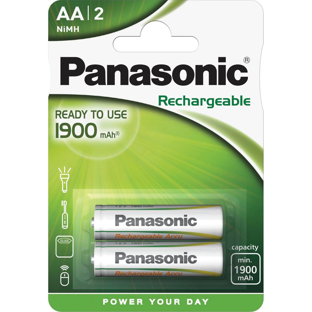 Panasonic Accu NiMH Mignon AA 1900 mAh - Έτοιμο προς Χρήση
