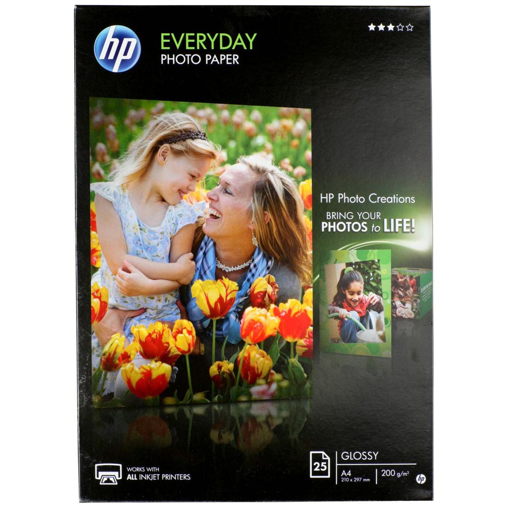 HP Fotopapier Glossy A4 200g - 25 Φύλλα