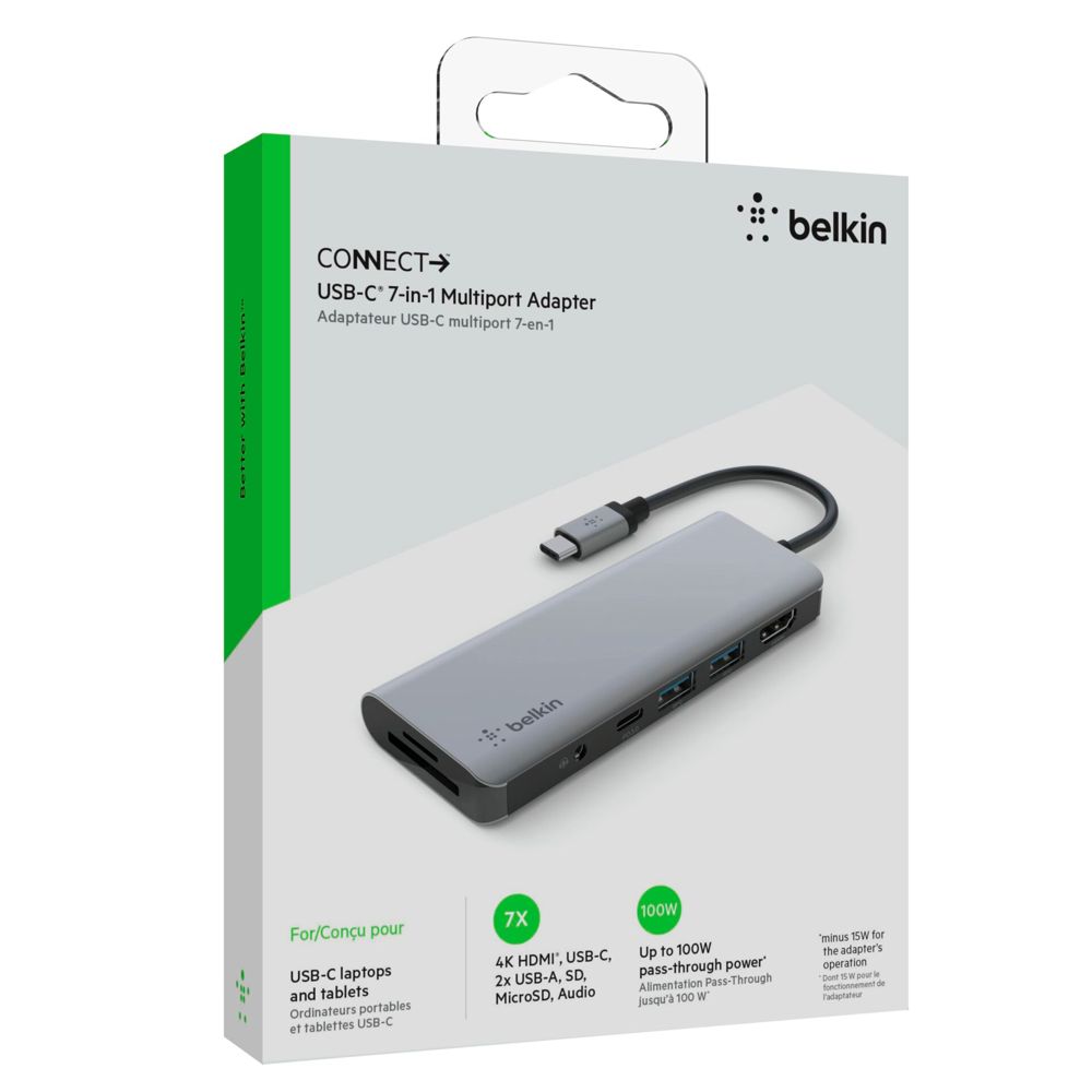 Belkin CONNECT USB-C 7-in-1 Multiport Adapter