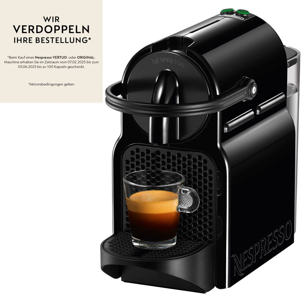 Nespresso Inissia EN 80.B από DeLonghi, μαύρη