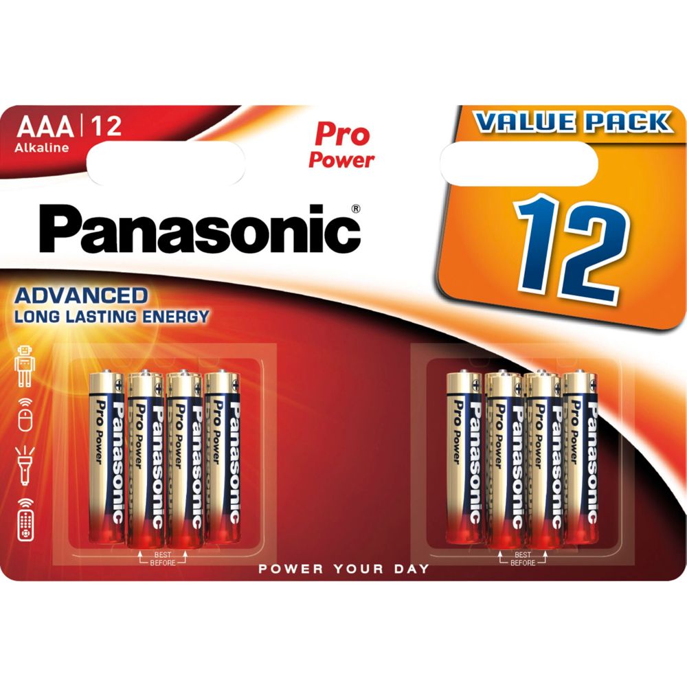 Batteries Panasonic Pro Power LR03 Micro AAA 1x12