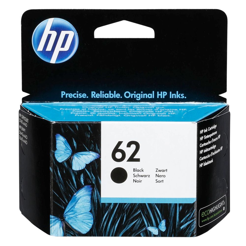 HP C2P04AE Ασύρματη Κασετίνα Μελάνης Μαύρη Νο. 62