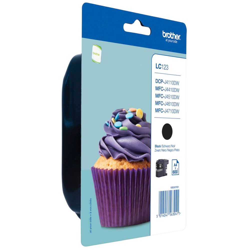 Brother LC-123 BK Μαύρη Μελάνη