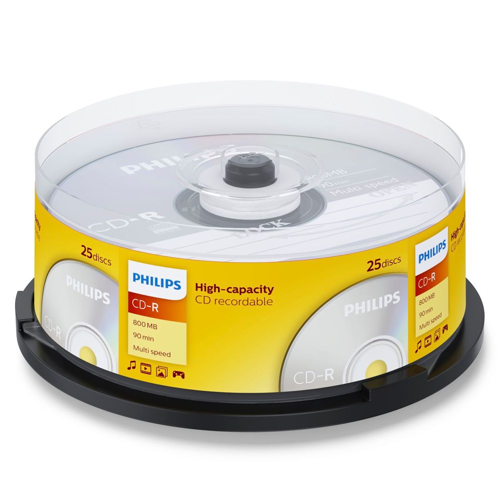 Philips CD-R 90Min 800MB 40x SP - 1x25 Pack