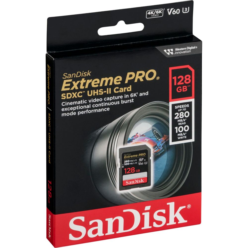 SanDisk Extreme Pro SDXC 128GB UHS-II C10 U3 V60