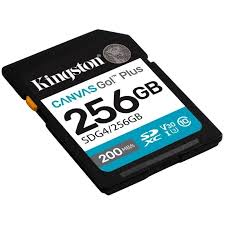 Kingston Canvas Go! Plus 256GB SDXC (μαύρο, UHS-I U3, Class 10, V30)