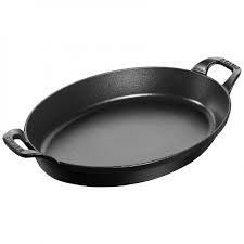 Staub Specialities Auflaufform Gussweisen, schwarz 28 cm oval