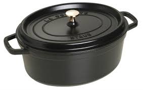 Staub Oval Cocotte, 31cm Black, Cast Iron