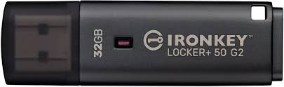 Kingston IronKey Locker+ 50 G2 32 GB (anthrazit, USB-A 3.2 Gen 1)