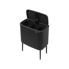 Brabantia Bo Touch Bin black matt, 3 x 11 L