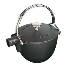 Staub Teapot 1,15 L round, Black Cast Iron