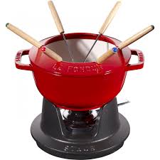 Staub La Fondue 18cm Cherry Red, Cast Iron