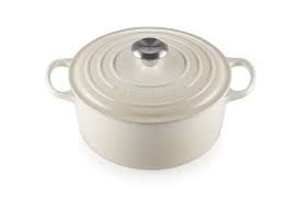 Le Creuset Signature Bräter rund 24 cm Meringue