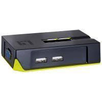 LevelOne KVM Switch 2xUSB-A,2xVGA grau