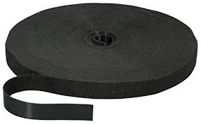 EFB Klettband 20mm schwarz, 25 Meter Rolle