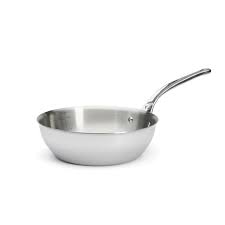 De Buyer Affinity Sauté Pan Stainless Steel curved 24 cm