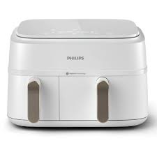 Philips 3000 series NA353/10 fryer Double 9 L Stand-alone 2750 W Hot air fryer Silver, White