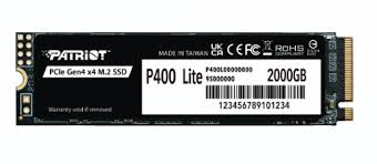 Κάρτα Αποθήκευσης SSD Patriot Viper P400 Lite M.2 PCI-Ex4 NVMe 2000GB