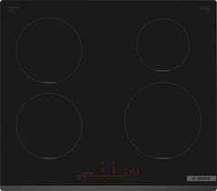 Εντοιχιζόμενη εστία επαγωγής Bosch Serie 6 PIE631HB1E, 60 εκ, 4 ζώνες, μαύρη