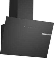Απορροφητήρας κουζίνας Bosch Serie 2 DWK65DK60 επιτοιχίου τύπου, μαύρου χρώματος, με απόδοση 430 κ.μ./ώρα, ενεργειακής κλάσης Α