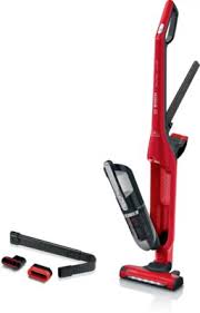 Σκούπα ράβδος Bosch Serie 4 BBH3ZOO28 με μπαταρία, ηλεκτρική σκούπα τύπου σκούπα, χωρίς σακούλα, χωρητικότητας 0,4 λίτρων, κόκκινη, 2,15 Ah
