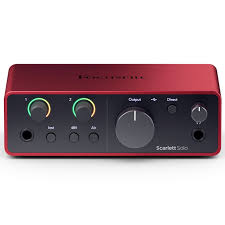 Focusrite Scarlett Solo 4ης Γενιάς - Διεπαφή ήχου 2 καναλιών