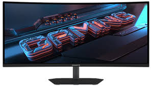 GIGABYTE G34WQC2 34” WQHD Curved Gaming Monitor - 3440 x 1440, 1500R, 200Hz, 1ms, 450 cd/m2, AMD FreeSync Premium, DisplayHDR 400, HDMI 2.0, Displayport 1.4