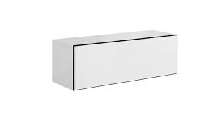 Cama full storage cabinet ROCO RO1 112/37/39 black/black/white
