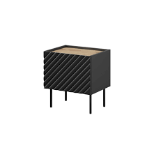 ONDA bedside table 2 pcs. 50x40x54 black