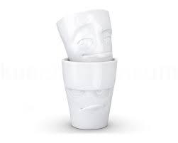 FIFTYEIGHT 350ml Becher - Grummelig & Verschmitzt weiß