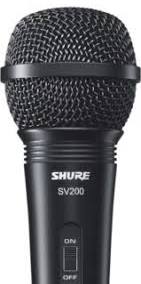 Shure SV200 microphone Black Karaoke microphone