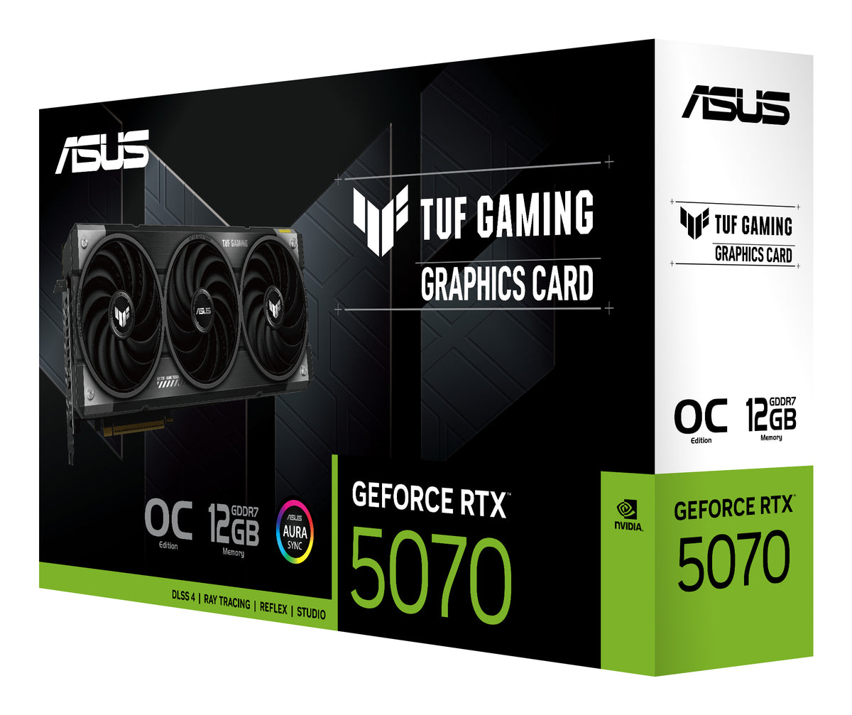 Asus GeForce RTX 5070 TUF GAMING OC (DLSS 4, 3x DisplayPort, 2x HDMI 2.1)