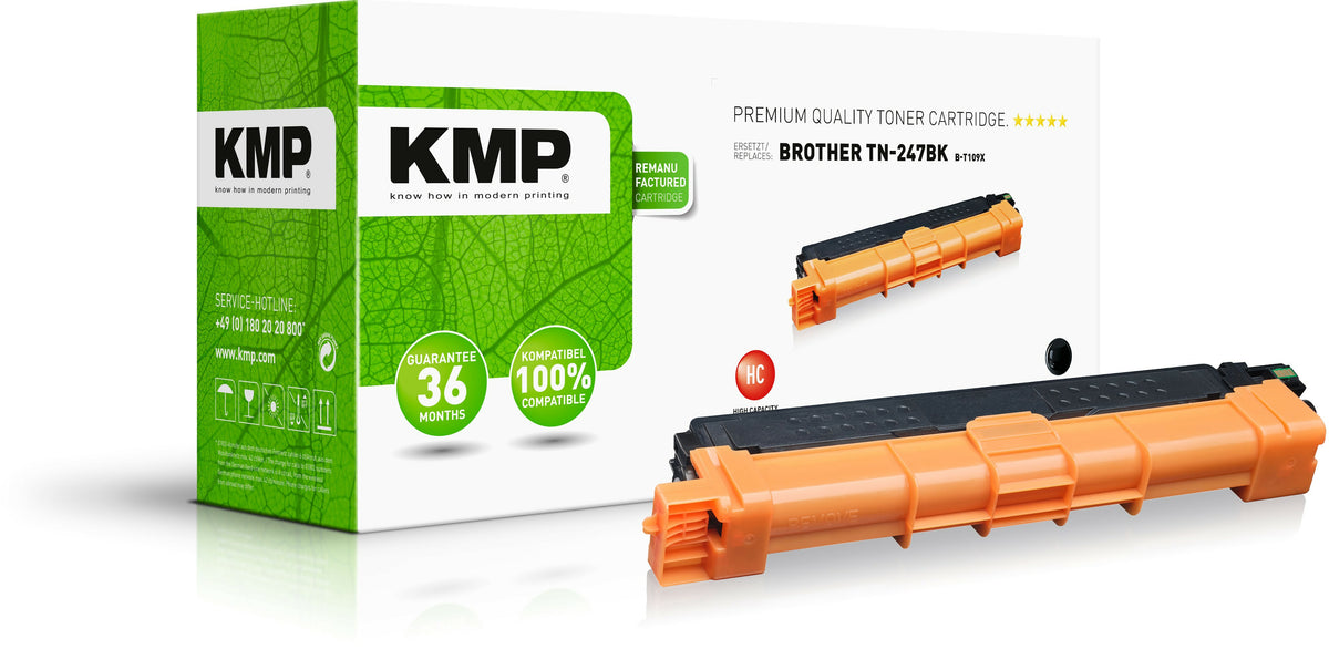 KMP Toner Brother TN-247BK black 3.000 S. B-T109X remanufactured