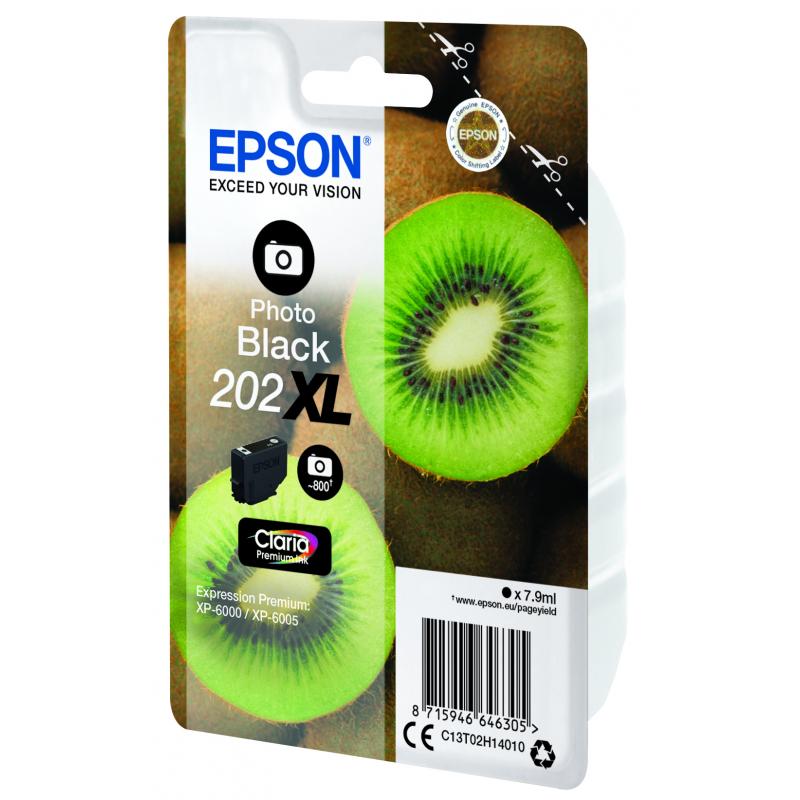 Epson Ink 202XL Photo Black Schwarz (C13T02H14010)