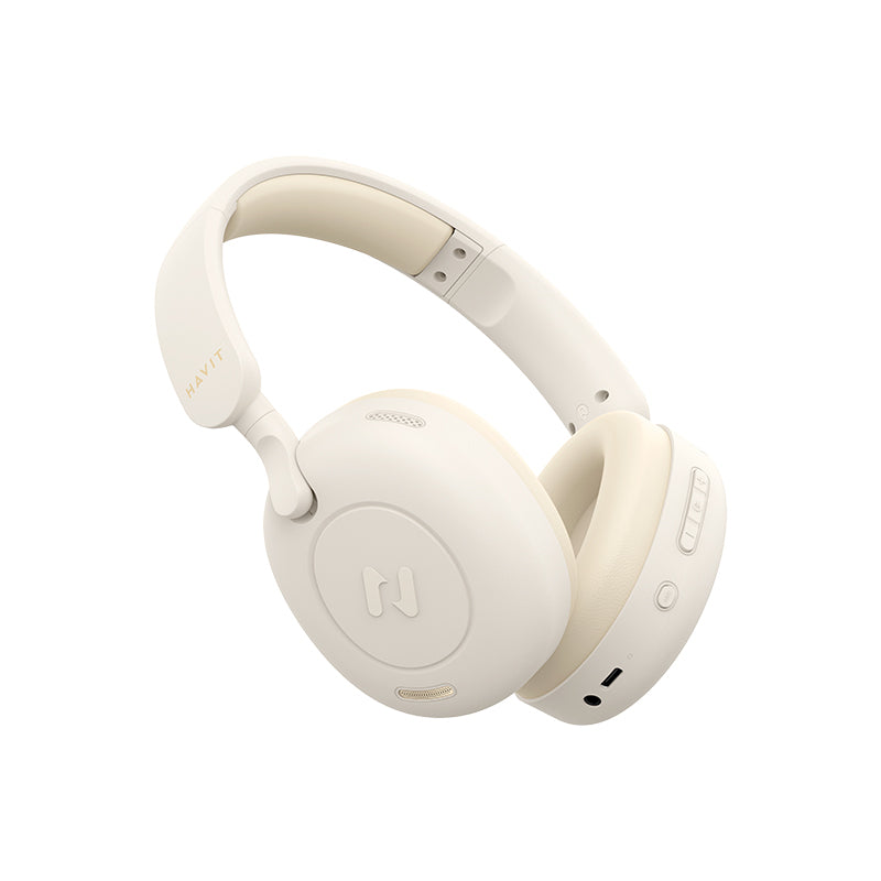 Havit H655BT - Ασύρματα ακουστικά Bluetooth, μπεζ