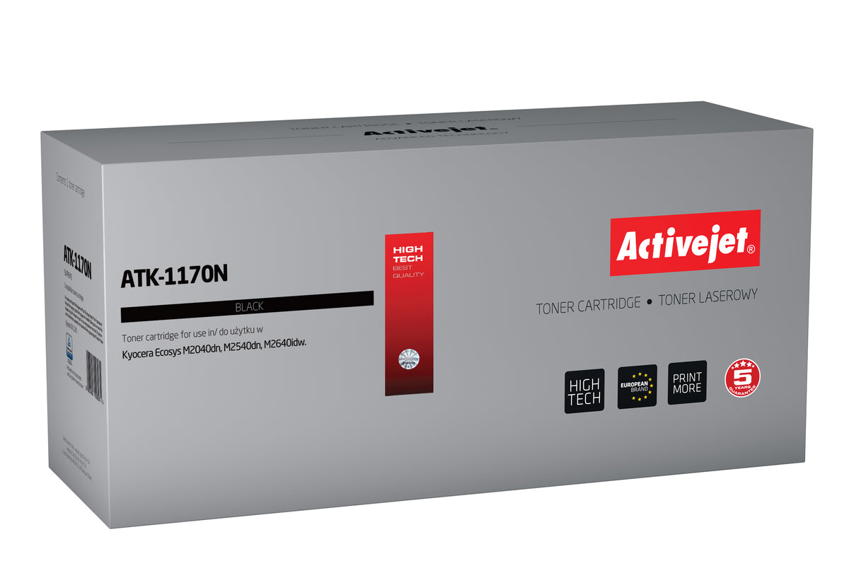 Activejet ATK-1170N Toner (replacement for Kyocera TK-1170; Supreme; 7200 pages; black)