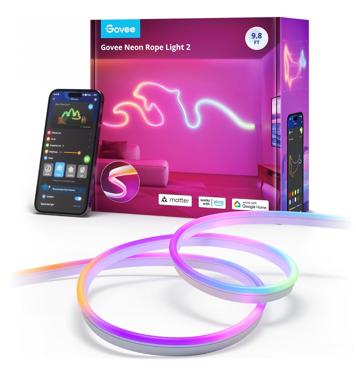 Govee taśma LED 3M Neon Rope Light 2 H61D3301