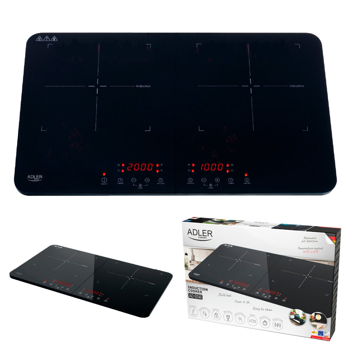 MESKO MS 6516 Two-Burner Electric Hotplate