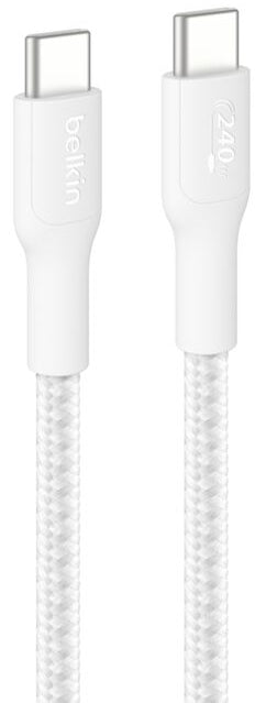 Belkin USB-C/USB-C Cable 240W 3m braided, white CAB025hq3MWH