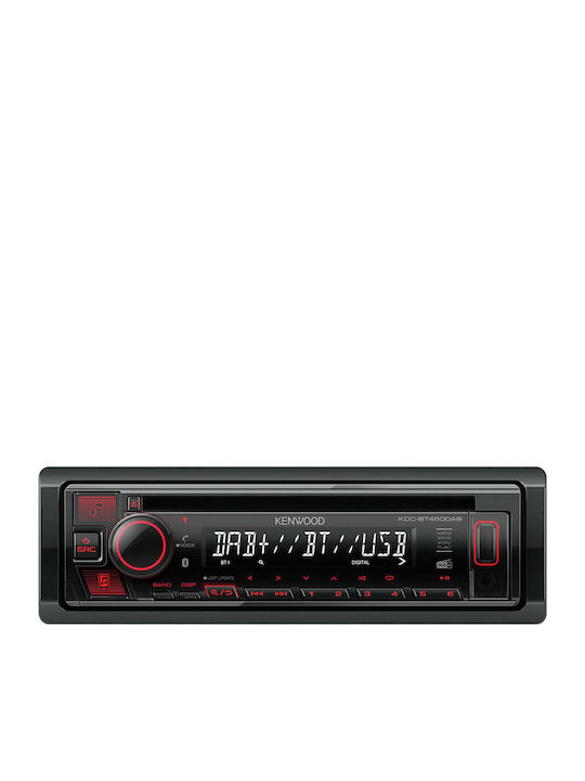 Kenwood Ηχοσύστημα Αυτοκινήτου 1DIN (Bluetooth/USB) με Αποσπώμενη Πρόσοψη KDC-BT450DAB