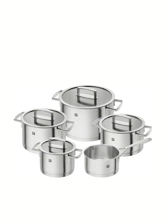 Zwilling Vitality Stainless Steel Pot Set 5-Pc, Silver