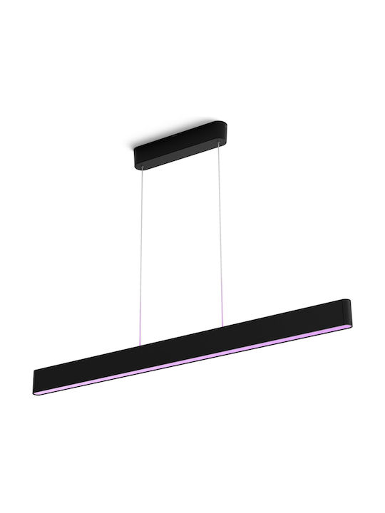 Φωτιστικό Οροφής Philips Hue Ensis Μαύρο 2x39W 24V