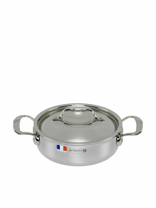 De Buyer Affinity Low Saucepot with Lid 20 cm