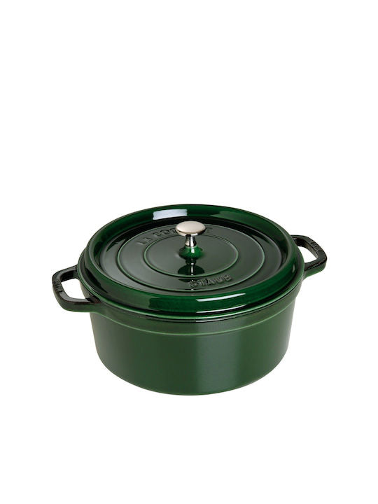 Staub La Cocotte 26 cm Round Basil Green Cast Iron Dutch Oven