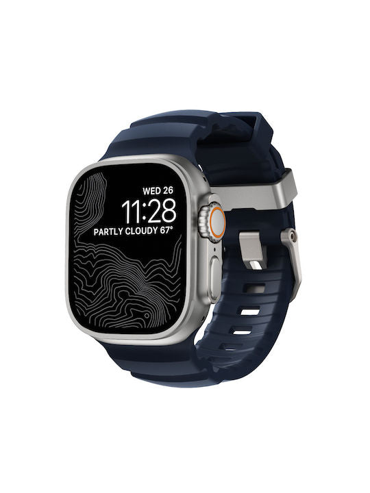 Nomad Rocky Point Band for Apple Watch 42/44/45/49mm with Atlantic Connector in Natural Leather