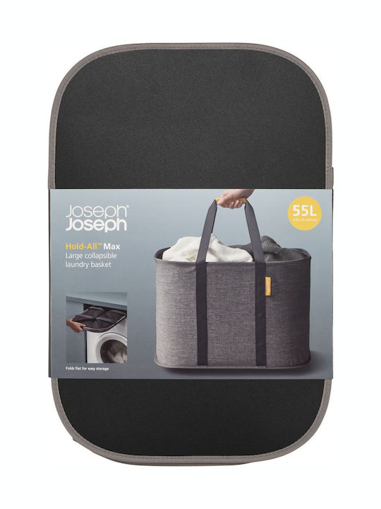 Joseph Joseph Hold-All Max Grey Collapsible 55L Laundry Basket