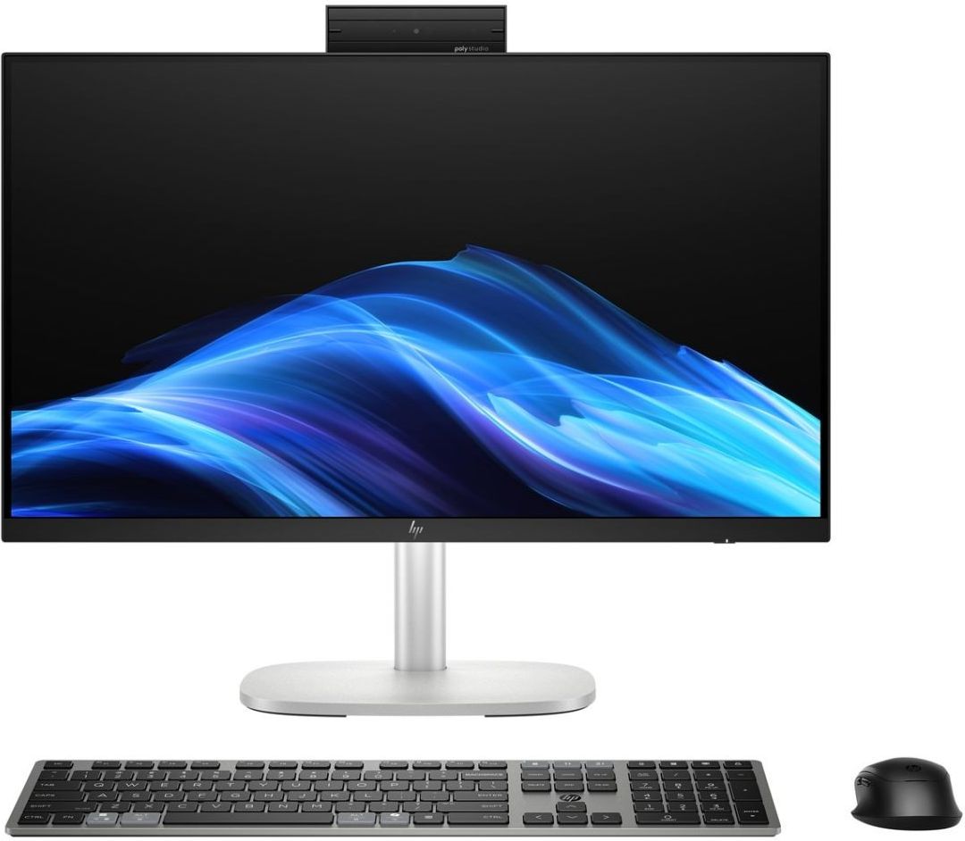 HP EliteStudio 8 All-in-One G1i 23.8" Desktop AI PC — Intel Core Ultra 7, 16 GB DDR5, Windows 11 Pro, Wi‑Fi 7, Silver