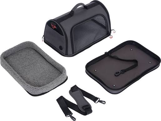 ZOLUX Torba transportowa dla psa i kota wzmocniona NOMAD M czarna 44,5×28×25