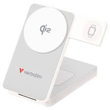 Verbatim Foldable 3-in-1 Magnetic Wireless Power Bank 10000mAh White 32296