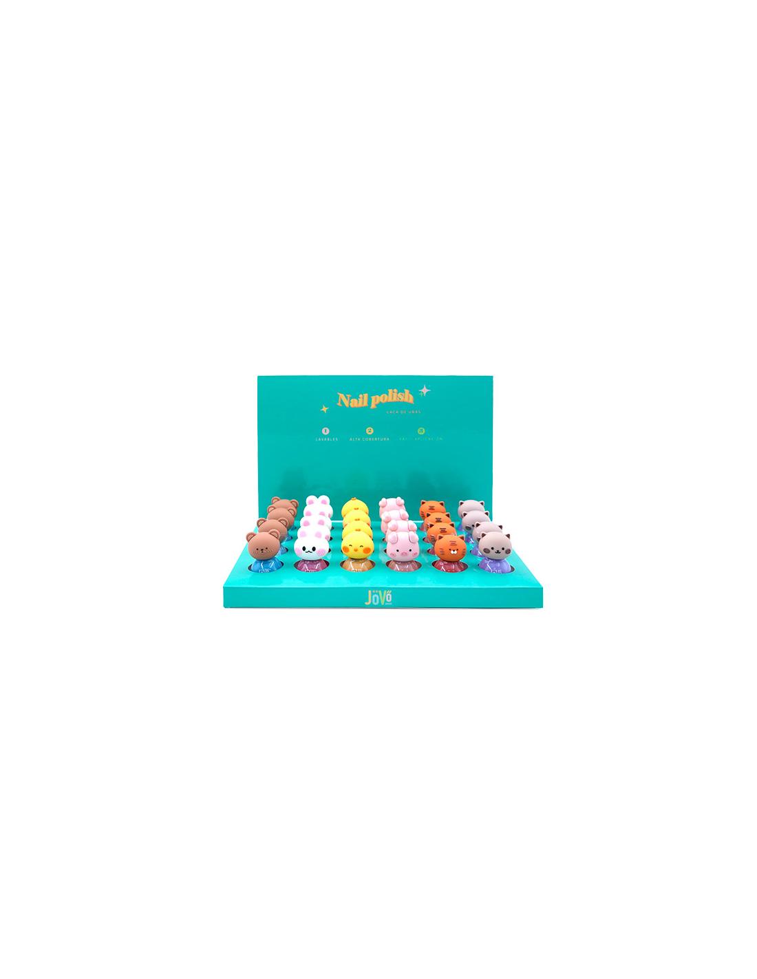 JOVO DISPLAY NAIL POLISH ANIMALS JUNIOR EXPOSITOR 24 UDS